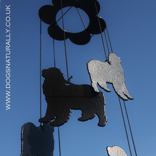 Newfoundland Dog Memorial Windchimes